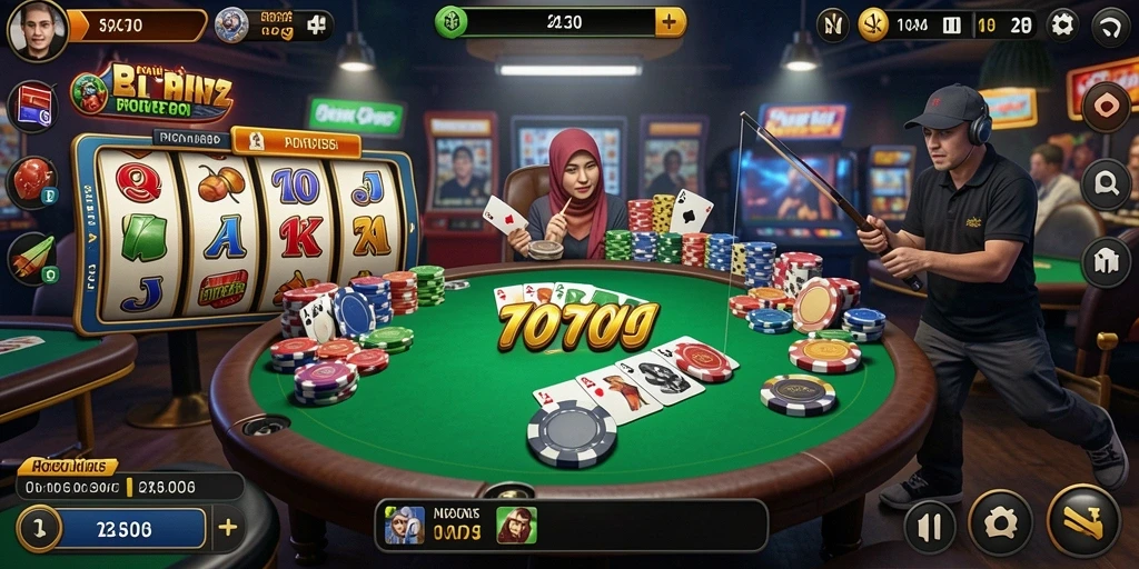 topgun77 - Fitur sosial yang memungkinkan persaingan dengan teman.